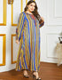 Multi Colored Maxi Dress For Women